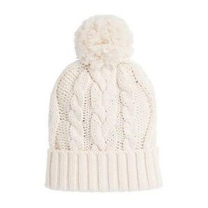 BRAND NEW girl youth seed heritage cable knit pom pom toque beanie winter M/L